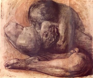 死んだ子供を持つ女性 作： Käthe Kollwitz